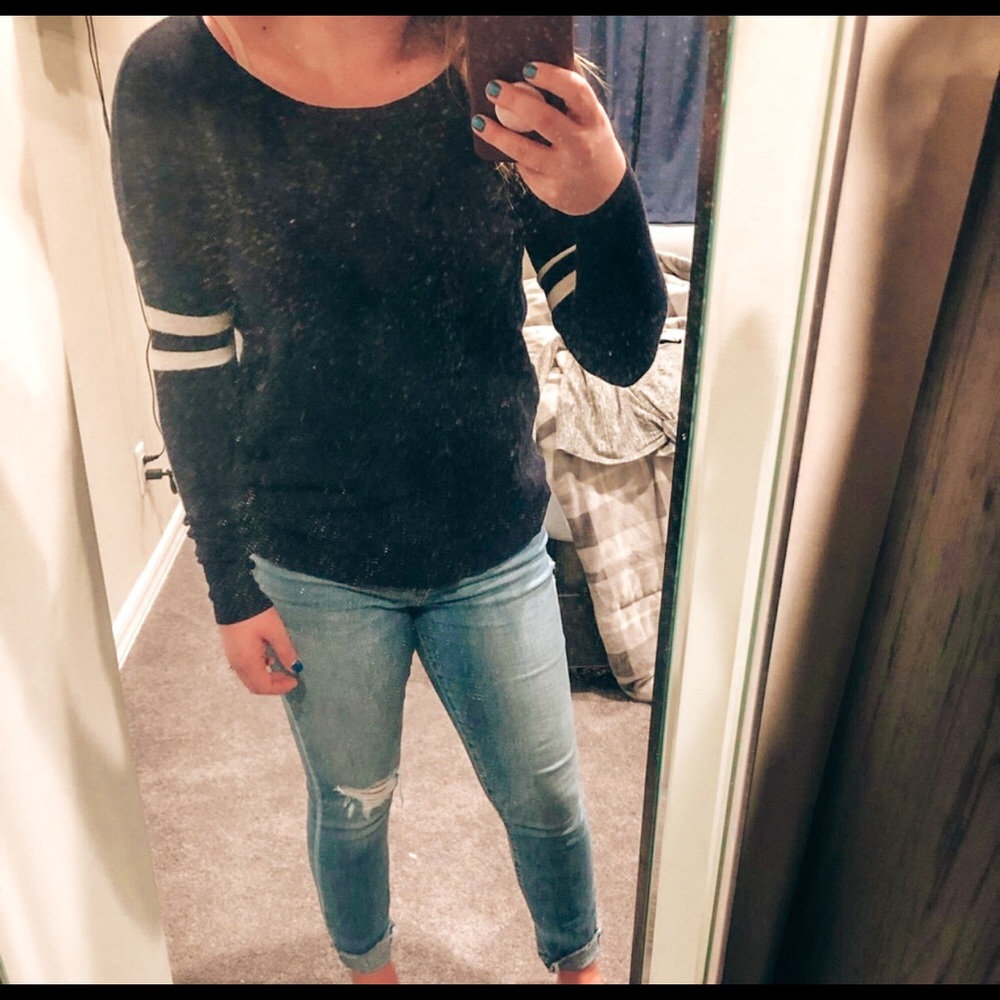Navy blue sweater